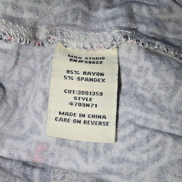 Bundle of 2 Soho New York & Company Chiffon Sleeveless Draped & Max Studio Large - Picture 4 of 9